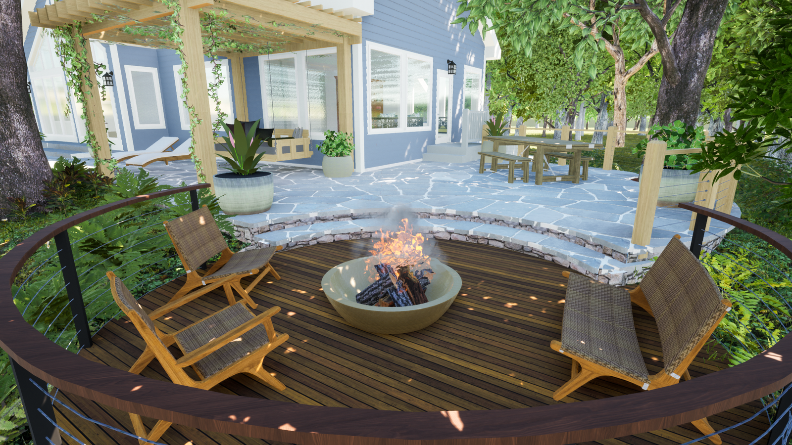 Lake House Patio and Deck Design by DPS Design 3